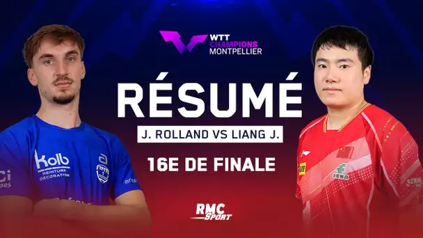 Résumé : le match dingue du Français Jules Rolland face au monstre Liang Jingkun (WTT Montpellier)