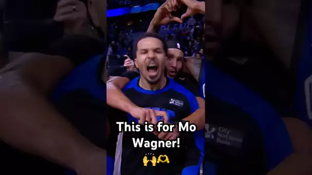 Orlando Magic dedicate their W to Mo Wagner! Get better soon Mo! 👏🙏|#Shorts