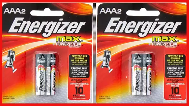 Energizer MAX Alkaline Batteries AAA 2 Pack