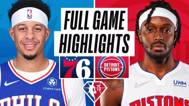 76ERS at PISTONS | FULL GAME HIGHLIGHTS | November 4, 2021