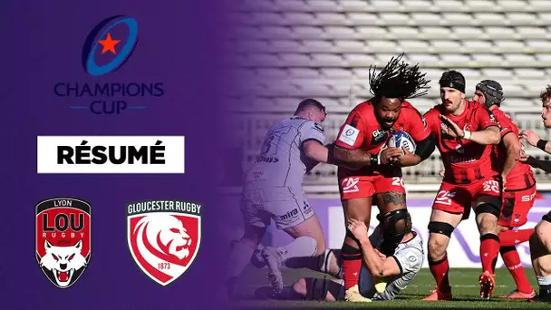 🏆🏉 Résumé - Champions Cup : Lyon rugit face à Gloucester !