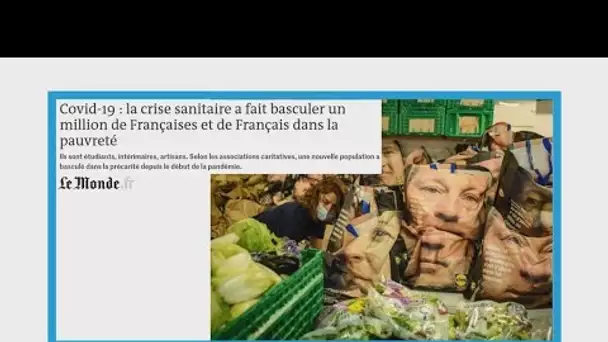 Covid-19:"La crise sanitaire fait basculer un million de Français dans la pauvreté"