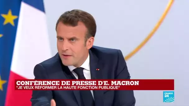 "Je ne veux pas de hausse d'impôts, mais des baisses d'impôts" : Emmanuel Macron