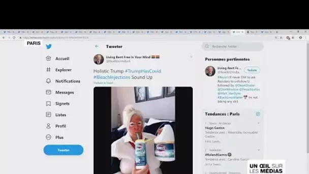 Positif au coronavirus, Donald Trump devient la risée de Twitter