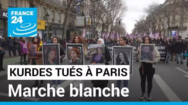 Kurdes tués à Paris : une marche blanche teintée de colère • FRANCE 24