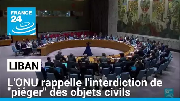 Liban : le droit international interdit de "piéger" des objets civils, insiste l'ONU • FRANCE 24