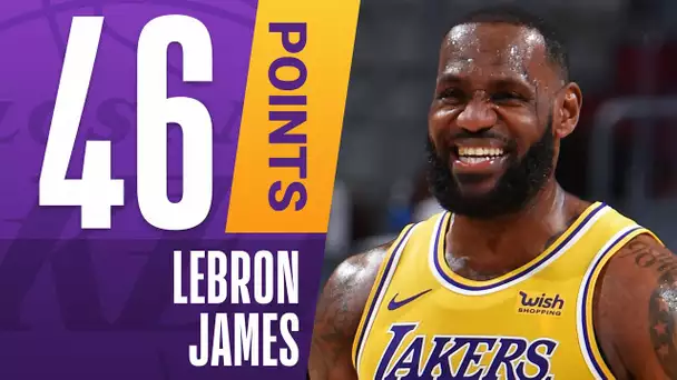 👑 SEASON-HIGH 46 PTS, 7 3PM For LeBron James Against Cleveland!