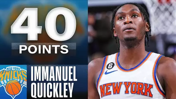 Immanuel Quickley Drops CAREER-HIGH 40 Points In Knicks W! | March 27, 2023