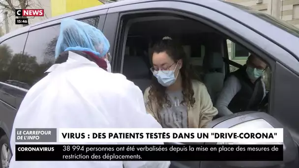 Le drive-corona, le nouveau test de dépistage en voiture