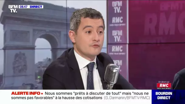 "Je ne pense pas qu'il y ait pas eu mort d'homme dans ce que Delevoye à fait" défend Darmanin