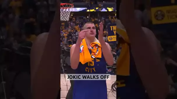 Nikola Jokic Waves To His Family After Nuggets Game 1 W! 👋