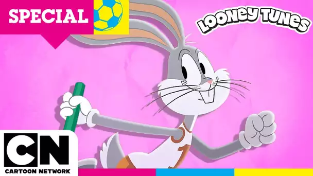 Bugs Bunny et le relais 4x100 💨 Le sport, c’est fastoche | Looney Tunes #Sport