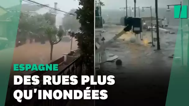 Espagne: Les images des pluies torrentielles en Catalogne