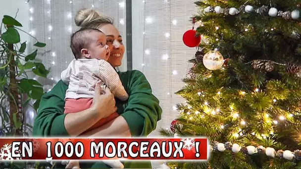 SON 1ER SAPIN DE NOEL EN MILLE MORCEAUX ! 🎄/ Vlogmas 2019