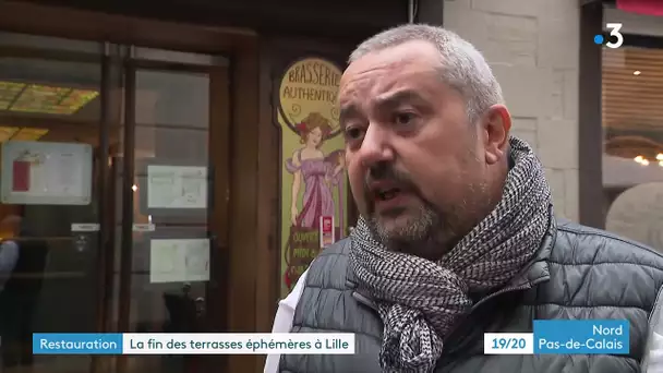 Fin des terrasses éphémères à Lille