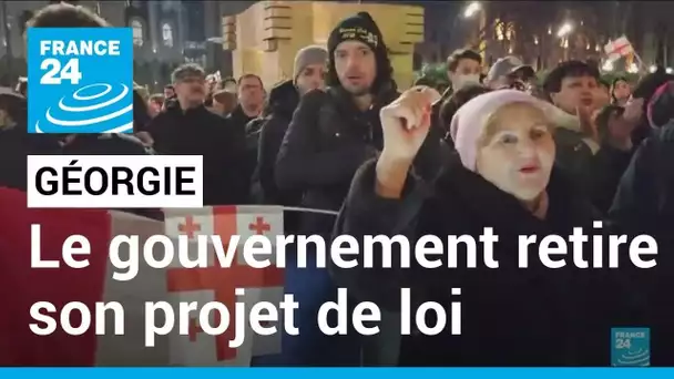 Géorgie : face à la contestation, le gouvernement retire le projet de loi controversé