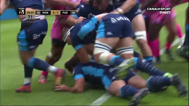 Top 14 - 25ème journée - Montpellier / Stade Français : L'essai de Du Plessis face au Stade Français