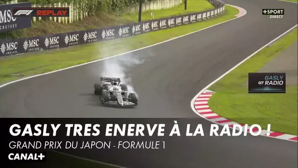 La colère de Pierre Gasly après son élimination en Q1 - Grand Prix du Japon - F1