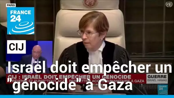 La CIJ appelle Israël à empêcher tout éventuel acte de "génocide" à Gaza • FRANCE 24