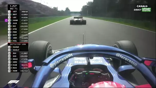 Passe d'armes entre Gasly et Sainz