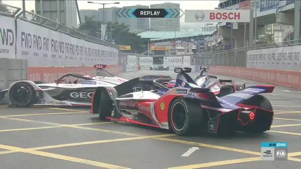 Eprix de Hong Kong - Crash de Nasr and Mahindras