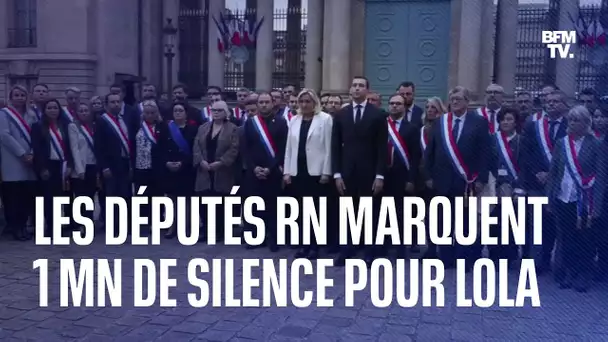 Meurtre de Lola: les députés RN marquent une minute de silence devant l’Assemblée