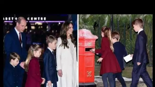 Prince George, Charlotte et Louis volent la vedette lors du service de chants de Noël de maman Kate