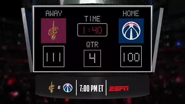 Cavaliers @ Wizards LIVE Scoreboard - Join the conversation and catch all the action on ESPN!