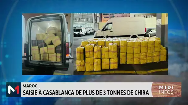 Casablanca : mise en échec d’une tentative de trafic de 3 tonnes et 900 kg de chira