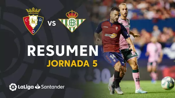 Resumen de CA Osasuna vs Real Betis (0-0)