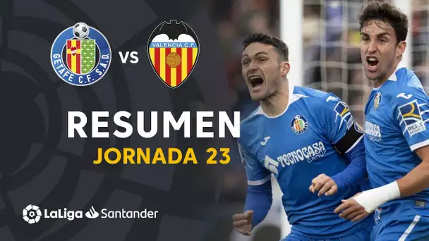 Resumen de Getafe CF vs Valencia CF (3-0)