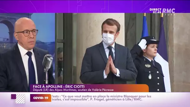 Ciotti : "Macron a une responsabilité sur la montée de violence contre les élus"