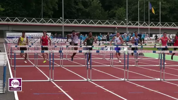 Dreux 2017 : Finale 110 m haies Juniors (Léo El Achkar en 14&#039;&#039;04)