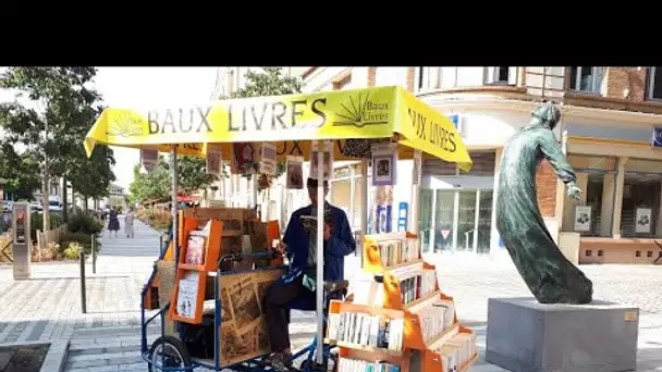 A Montauban, un bouquiniste invente le "Vélivres", un triporteur chargé d'ouvrages d'occasion