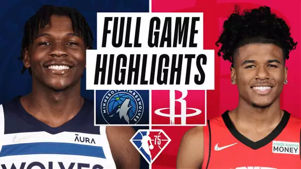 TIMBERWOLVES at ROCKETS | FULL GAME HIGHLIGHTS | April 3, 2022