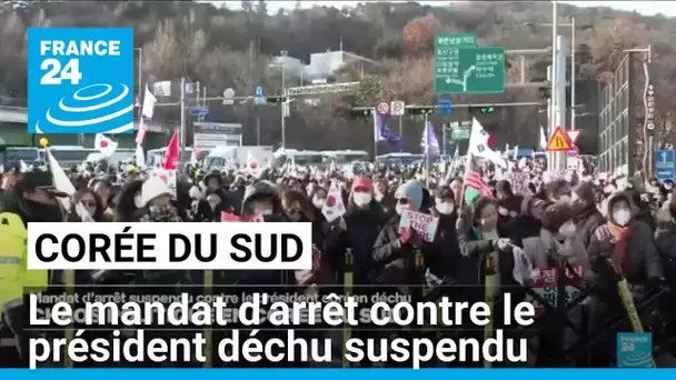 Corée du Sud : le mandat d'arrêt suspendu contre le président déchu • FRANCE 24