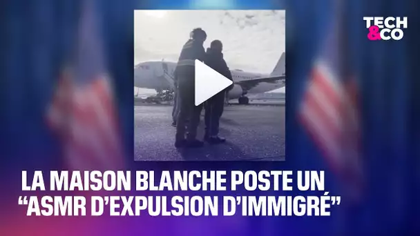 Cet “ASMR d’expulsion d’immigré” a été posté par la Maison Blanche