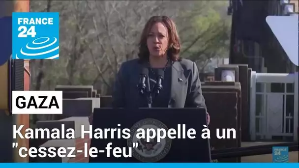 Kamala Harris appelle à un "cessez-le-feu" à Gaza, menacée de famine • FRANCE 24