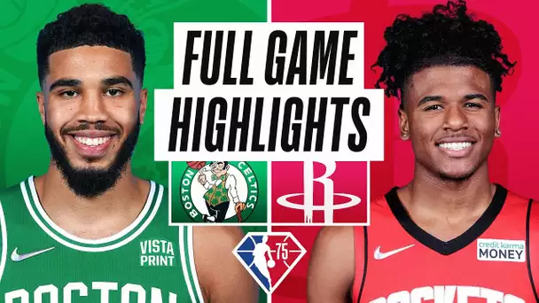 CELTICS at ROCKETS | FULL GAME HIGHLIGHTS | October 24, 2021