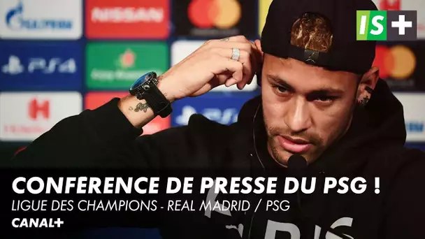 Conférence de presse de Neymar et Pochettino avant Real Madrid / PSG - Ligue des Champions