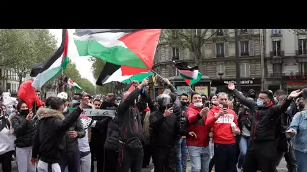 À Paris, les soutiens au peuple palestinien se rassemblent malgré l'interdiction