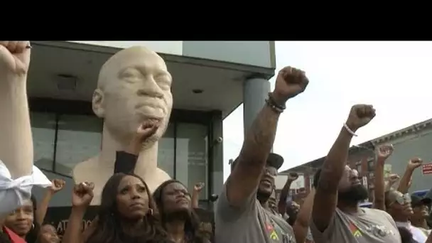 "Juneteenth" aux Etats- Uni : Deux statues de George Floyd inaugurées pour l'occasion