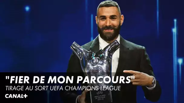 Karim Benzema reçoit le trophée de joueur UEFA de l'année