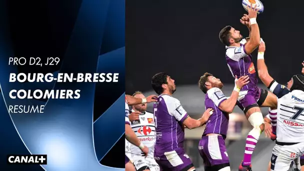 Résumé : Bourg-en-Bresse / Colomiers - Pro D2 J29