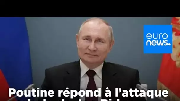 Vladimir Poutine répond à l'attaque verbale de Joe Biden en lui souhaitant une "bonne santé"