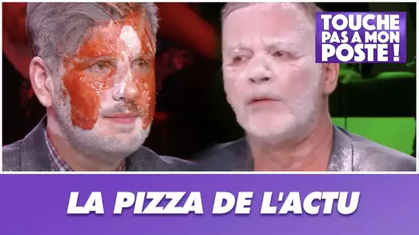 Les chroniqueurs jouent au jeu de "La pizza de l'actu"