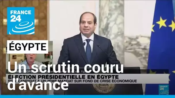 Présidentielle en Égypte : le scrutin est "sans enjeu tant al-Sissi est assuré de la victoire"