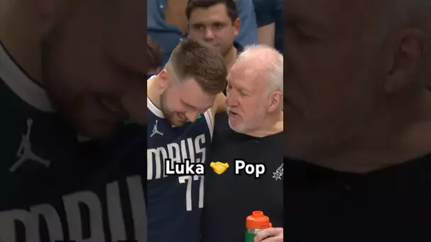 Luka & Gregg Popovich share a laugh 😂