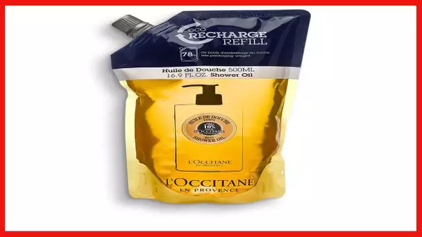 L'Occitane Softening Shea Body Shower Oil Refill , 16.9 Fl Oz