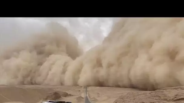 Une tempête de sable massive frappe le nord-ouest de la Chine